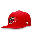 【送料無料】 ファナティクス メンズ 帽子 アクセサリー Men's Red Carolina Hurricanes Core Primary Logo Sna...