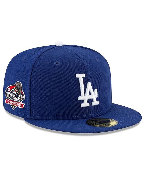 【送料無料】 ニューエラ メンズ 帽子 アクセサリー Men's Royal Los Angeles Dodgers 2024 World Series Champions Side Patch 59FIFTY Fitted Hat Royal