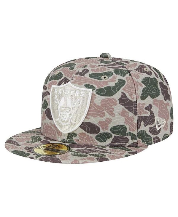 【送料無料】 ニューエラ メンズ 帽子 アクセサリー Men's Camo Las Vegas Raiders Geo 59FIFTY Fitted Hat Camo