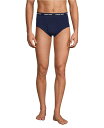【送料無料】 ランズエンド メンズ ブリーフパンツ アンダーウェア Men's Knit Briefs 3 Pack Deep sea navy