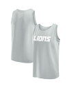 【送料無料】 ファナティクス メンズ タンクトップ トップス Men's Gray Detroit Lions Elements Tank Top Gray(4)