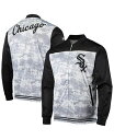 【送料無料】 スティッチーズ メンズ ジャケット・ブルゾン アウター Men's Black Chicago White Sox Camo Full-Zip Jacket Black