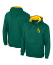 【送料無料】 コロシアム メンズ パーカー・スウェット アウター Men's Green Baylor Bears Half-Zip Hoodie Green