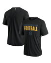 【送料無料】 ファナティクス メンズ Tシャツ トップス Men's Black Pittsburgh Steelers Defender Blackout T-Shirt Black