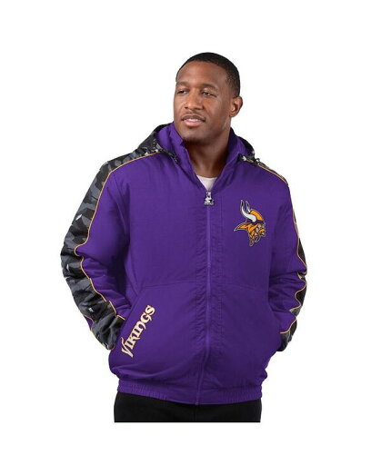 【送料無料】 スターター メンズ ジャケット・ブルゾン アウター Men's Purple Minnesota Vikings Thursday Night Gridiron Full-Zip Jacket Purple Black 【送料無料】 スターター メンズ ジャケット・ブルゾン アウター Men's Purple Minnesota Vikings Thursday Night Gridiron Full-Zip Jacket Purple Black