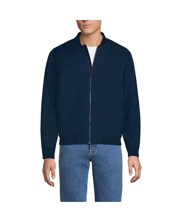 ランズエンド メンズ アウター ジャケット・ブルゾン ジャケット Lands' End Men's WanderFree Insulated Bomber Jacket Radiant navy ネイビー