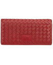 【送料無料】 マンシーニ レディース 財布 アクセサリー Women's Basket Weave Collection RFID Secure Trifold Wallet Red(4)