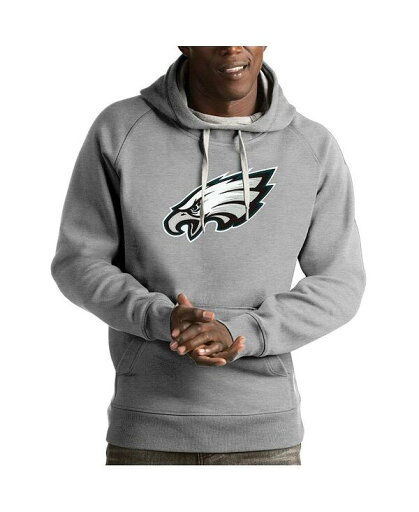 【送料無料】 アンティグア メンズ パーカー・スウェット アウター Men's Heather Gray Philadelphia Eagles Victory Pullover Hoodie Heather Gray 【送料無料】 アンティグア メンズ パーカー・スウェット アウター Men's Heather Gray Philadelphia Eagles Victory Pullover Hoodie Heather Gray