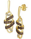 【送料無料】 ル ヴァン レディース ピアス・イヤリング アクセサリー Chocolate DiamondR (5/8 ct. t.w.) & Nude Dia...