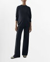 【送料無料】 マンゴ レディース ニット・セーター アウター Women's Cotton-Linen Round Neck Knitted Sweater Charcoal(4)
