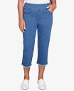 【送料無料】 アルフレッド ダナー レディース カジュアルパンツ ボトムス Petite Classics Black Denim Fringe Capri Pants Medium Denim