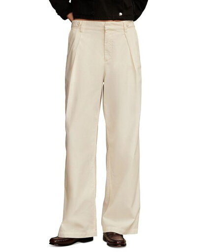 【送料無料】 ラッキーブランド レディース カジュアルパンツ ボトムス Women's Wide-Leg Pleated-Waist Pants Tofu 【送料無料】 ラッキーブランド レディース カジュアルパンツ ボトムス Women's Wide-Leg Pleated-Waist Pants Tofu
