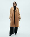 【送料無料】 マンゴ レディース ジャケット・ブルゾン アウター Women's Belt Handmade Coat Medium Brown