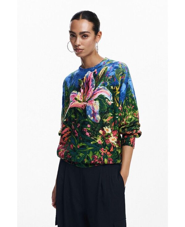 【送料無料】 デジグアル レディース ニット・セーター アウター Women's Thick orchid sweater Multi