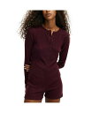 【送料無料】 コットンオン レディース ナイトウェア アンダーウェア Women's Super Soft Ribbed Romper Dark oak