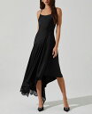 【送料無料】 アストール レディース ワンピース トップス Women's Ione Asymmetric-Hem Dress Black
