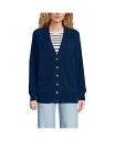 【送料無料】 ランズエンド レディース ニット・セーター アウター Women's Drifter Varsity Vneck Relaxed Cardigan...