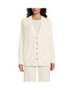 【送料無料】 ランズエンド レディース ニット・セーター アウター Women's Drifter Varsity Vneck Relaxed Cardigan...