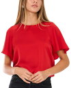 【送料無料】 ワンステイト レディース シャツ トップス Women's Crewneck Raglan-Sleeve Blouse Deep Rouge