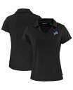 【送料無料】 カッターアンドバック レディース ポロシャツ トップス Women's Black Detroit Lions Primary Mark Dayb...