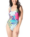 【送料無料】 ヴィンスカムート レディース 上下セット 水着 Women's Tropical-Print One-Piece Swimsuit Multi(4)