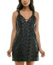 【送料無料】 シティー スタジオ レディース ワンピース トップス Juniors' Diamond-Pleated Satin Mini Dress Black(4)