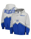 【送料無料】 ミッチェル&ネス メンズ ジャケット・ブルゾン アウター Men's Gray/Royal Kentucky Wildcats Throw It ...