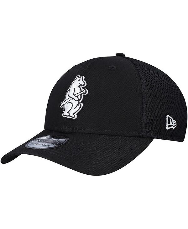 【送料無料】 ニューエラ メンズ 帽子 アクセサリー Men's Chicago Cubs Cooperstown Collection 2014 Neo 39THIRTY Flex Hat Black White