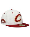 【送料無料】 ニューエラ メンズ 帽子 アクセサリー Men's White/Wine Cleveland Cavaliers Throwback 2Tone ...