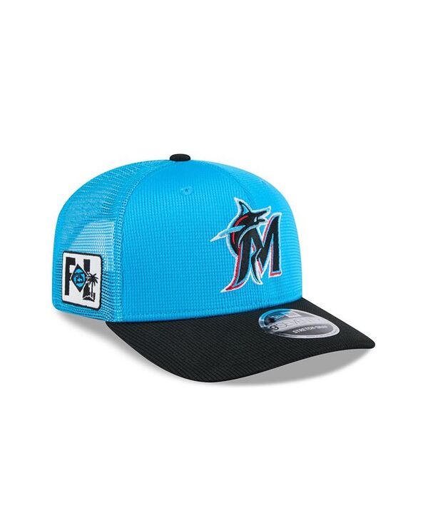 【送料無料】 ニューエラ メンズ 帽子 アクセサリー Men's Blue Miami Marlins 2025 Spring Training 9SEVENTY Stretch-Snap Hat Blue