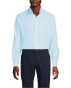 【送料無料】 ランズエンド メンズ シャツ トップス Men's Pattern No Iron Supima Oxford Dress Shirt Light blue sky classic stripe(4)