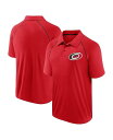 【送料無料】 ファナティクス メンズ ポロシャツ トップス Men's Red Carolina Hurricanes Raglan Strong Alone Polo Shirt Red Black