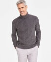 【送料無料】 クラブルーム メンズ ニット・セーター アウター Men's Chunky Turtleneck Sweater Charcoal Hthr