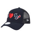 【送料無料】 ニューエラ レディース 帽子 アクセサリー Women's Navy Houston Texans Peace Love Trucker 9FORTY Adjustable Hat Navy