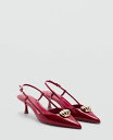 【送料無料】 マンゴ レディース サンダル シューズ Women's Metallic Detail High Heel Shoes Red