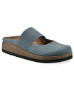【送料無料】 ホワイトマウンテン レディース サンダル シューズ Women's Bassi Round Toe Mules Vintage Blue Fabric