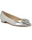 【送料無料】 ナインウェスト レディース パンプス シューズ Women's Hearts Pointy Toe Dress Flats Silver