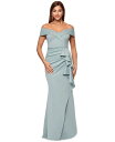 【送料無料】 エスケープ レディース ワンピース トップス Scuba Off-The-Shoulder Gown Sage