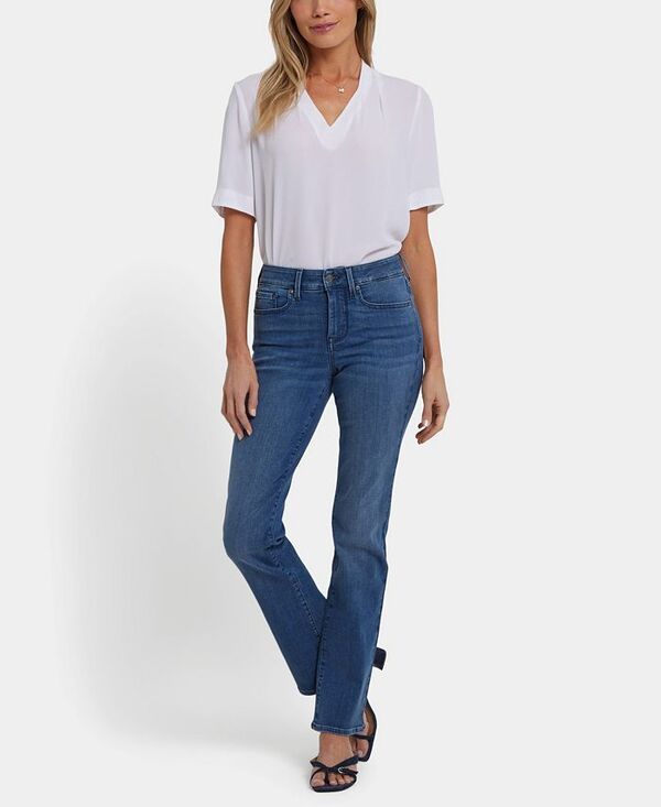 【送料無料】 エヌワイディージェイ レディース デニムパンツ ジーンズ ボトムス Women's Marilyn Straight Jeans Mission Blue