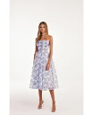 【送料無料】 ミルカ レディース ワンピース トップス Women's Spaghetti Strap Midi Dress Blue hydrangea