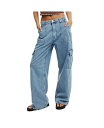 【送料無料】 コットンオン レディース デニムパンツ ボトムス Women's Relaxed Cargo Jean Cleanwater blue