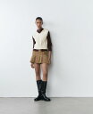 【送料無料】 マンゴ レディース ニット・セーター アウター Women's Hooded Cable Knit Vest Ecru