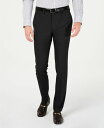 ケネスコール メンズ カジュアルパンツ ボトムス Men 039 s Gabardine Skinny/Extra-Slim Fit Performance Stretch Flat-Front Dress Pants Black