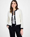 【送料無料】 アンクライン レディース ニット・セーター アウター Women's Embellished Framed Cardigan Sweater An...