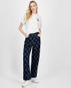【送料無料】 フューゴ レディース デニムパンツ ボトムス Women's Chain-Print Jeans Navy(4)