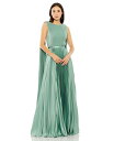 【送料無料】 マックダガル レディース ワンピース トップス Women's Sleeveless High Neck Cape Back Heat Pleat...