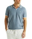 【送料無料】 ナウティカ メンズ ポロシャツ トップス Men's Textured Sweater Polo Shirt Sail White