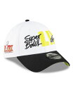 【送料無料】 ニューエラ メンズ 帽子 アクセサリー Men's White/Black Philadelphia Eagles Super Bowl LIX 39THIRTY Flex Hat White Black(4)