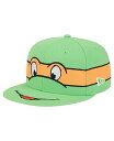 【送料無料】 ニューエラ メンズ 帽子 アクセサリー Men's Green Teenage Mutant Ninja Turtles Michelangelo 9Fifty Snapback Hat Green