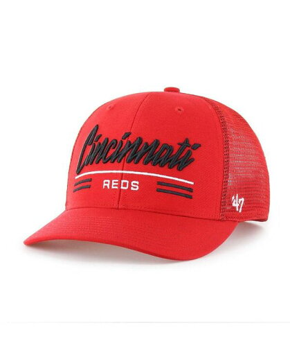 【送料無料】 47ブランド メンズ 帽子 アクセサリー Men's Red Cincinnati Reds Garner Trucker Adjustable Hat Red 【送料無料】 47ブランド メンズ 帽子 アクセサリー Men's Red Cincinnati Reds Garner Trucker Adjustable Hat Red